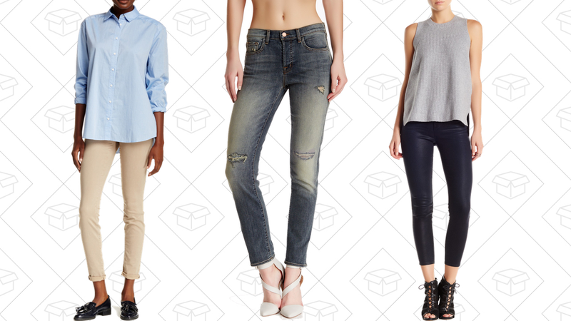 Mid Rise Super Skinny Pant, $70 | Caitland Mid Slim Boyfriend Jean, $80 | Alana Cropped Maria Pant, $100